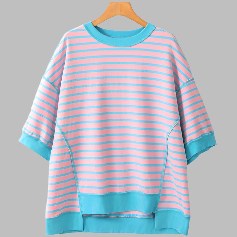 Taylor Pink Stripe Oversized T-Shirt