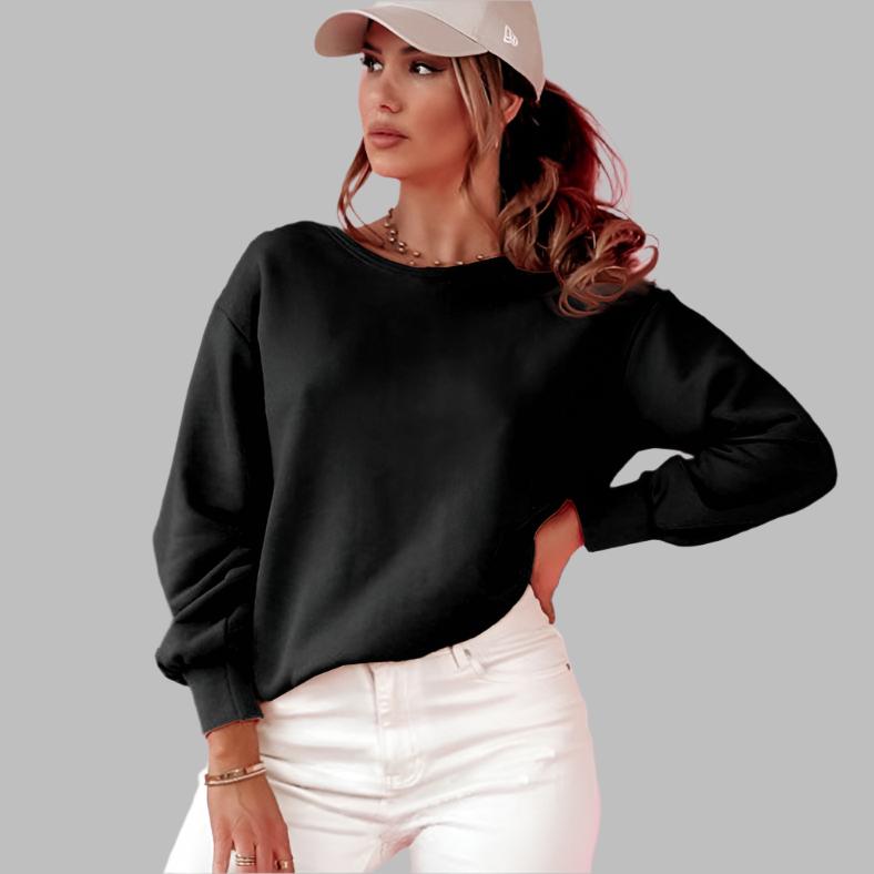 Emma Black Bowknot Sweatshirt