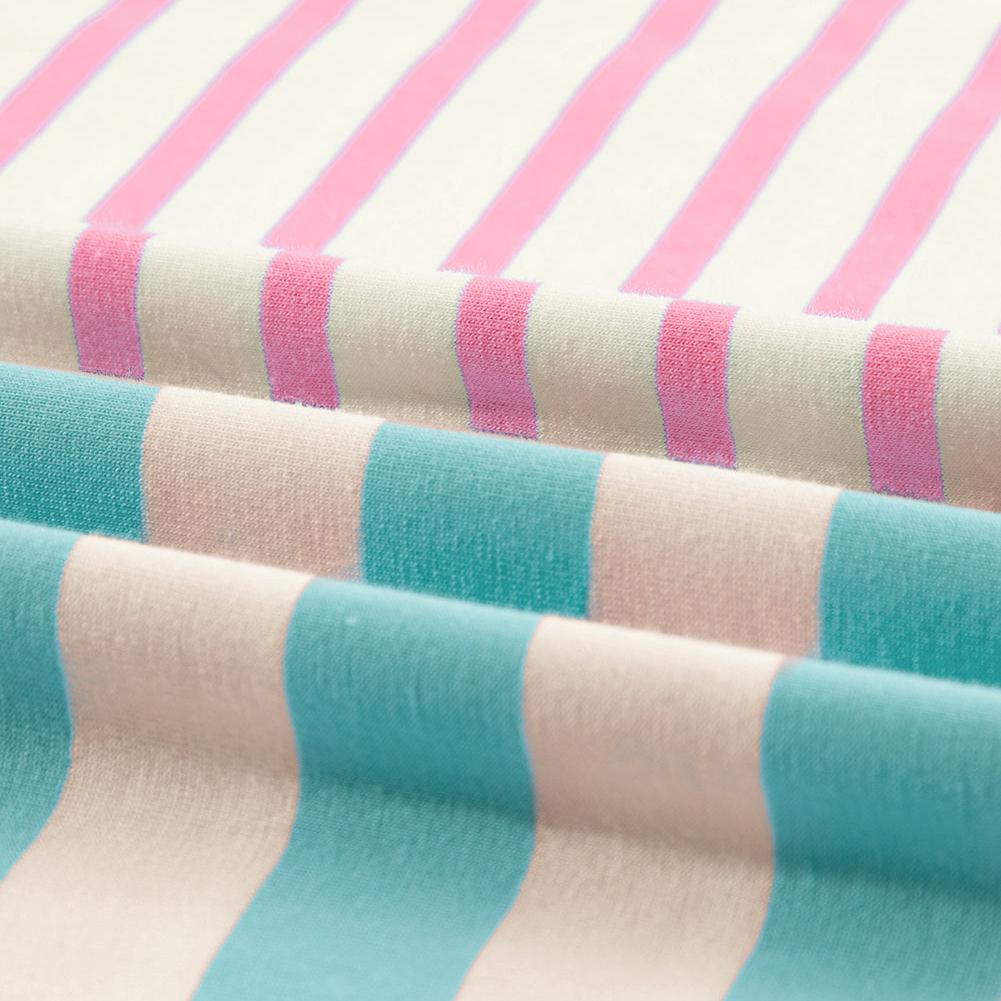 Blossom Pink Stripe Patchwork Oversized Tee