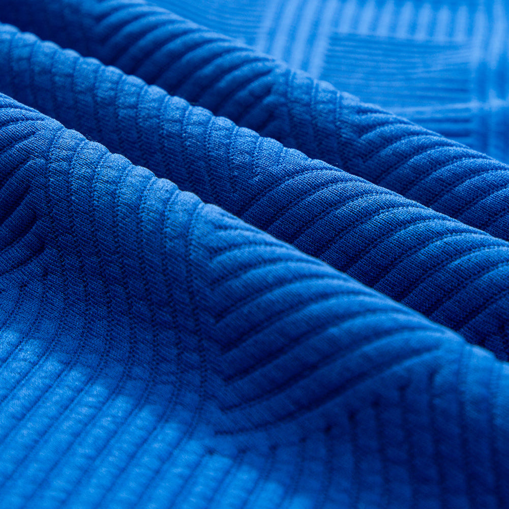 Nora Dark Blue Textured Plus Short Set