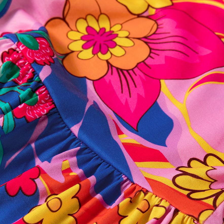 Maria Floral Babydoll Plus Blouse