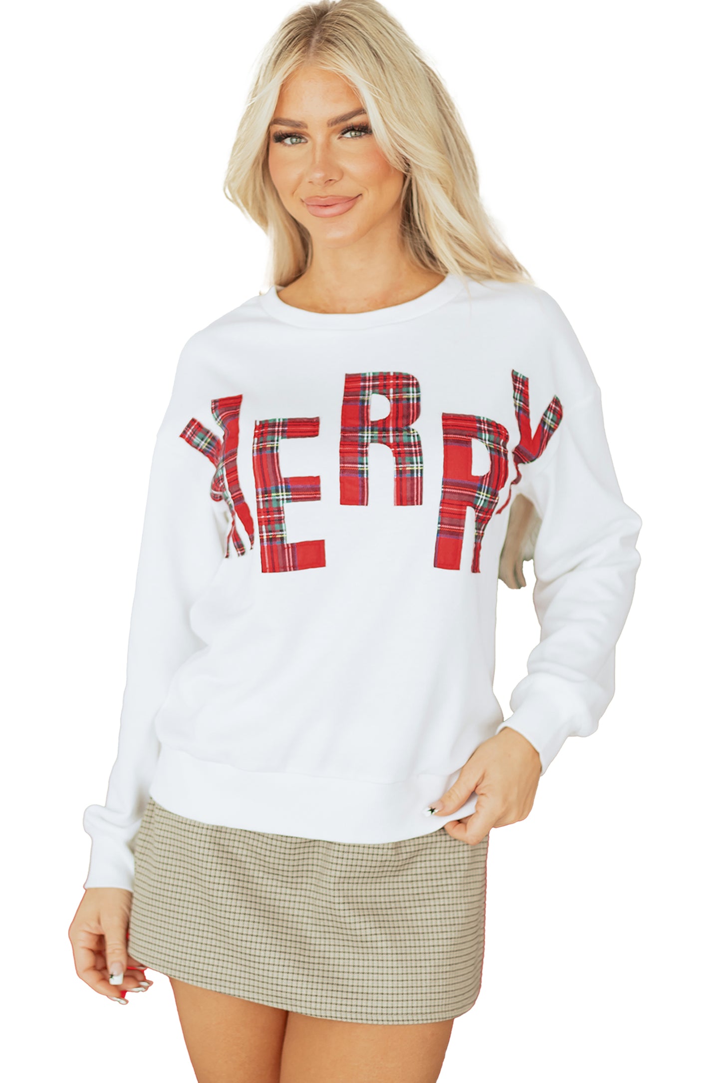 Plaid MERRY Christmas Sweatshirt