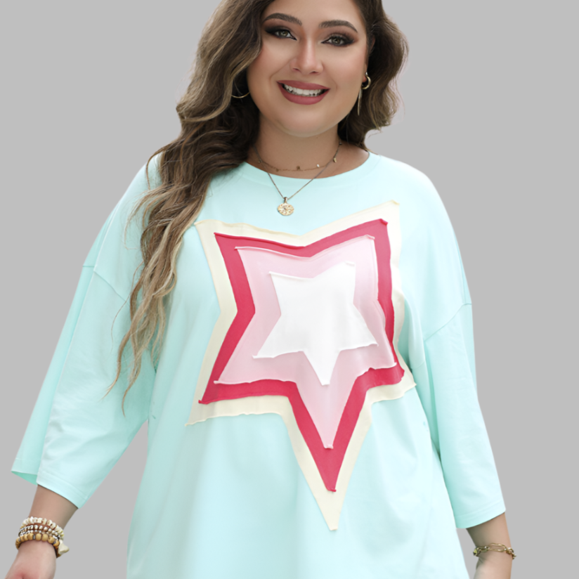 Jade Star Patch Tunic