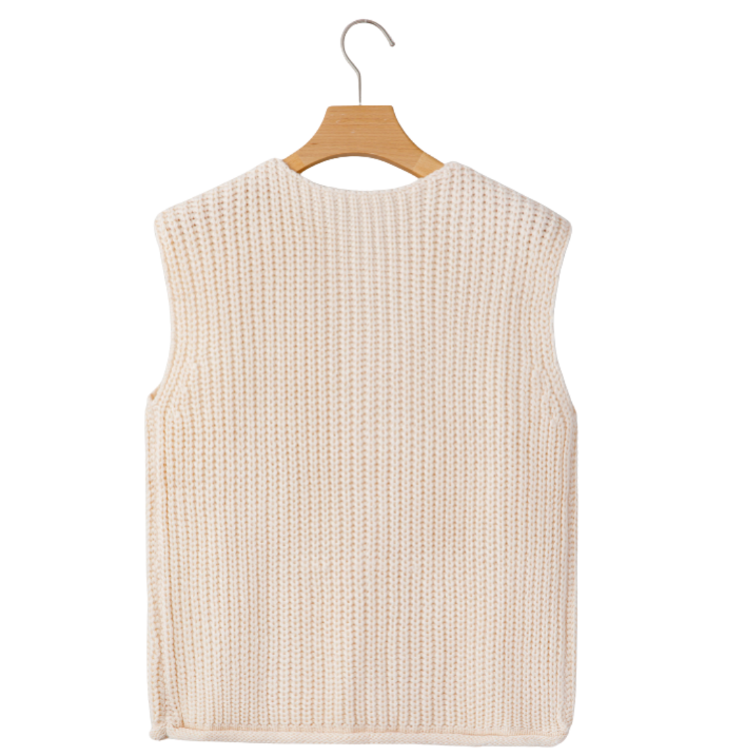 Millie Knit Buttoned Sweater Vest