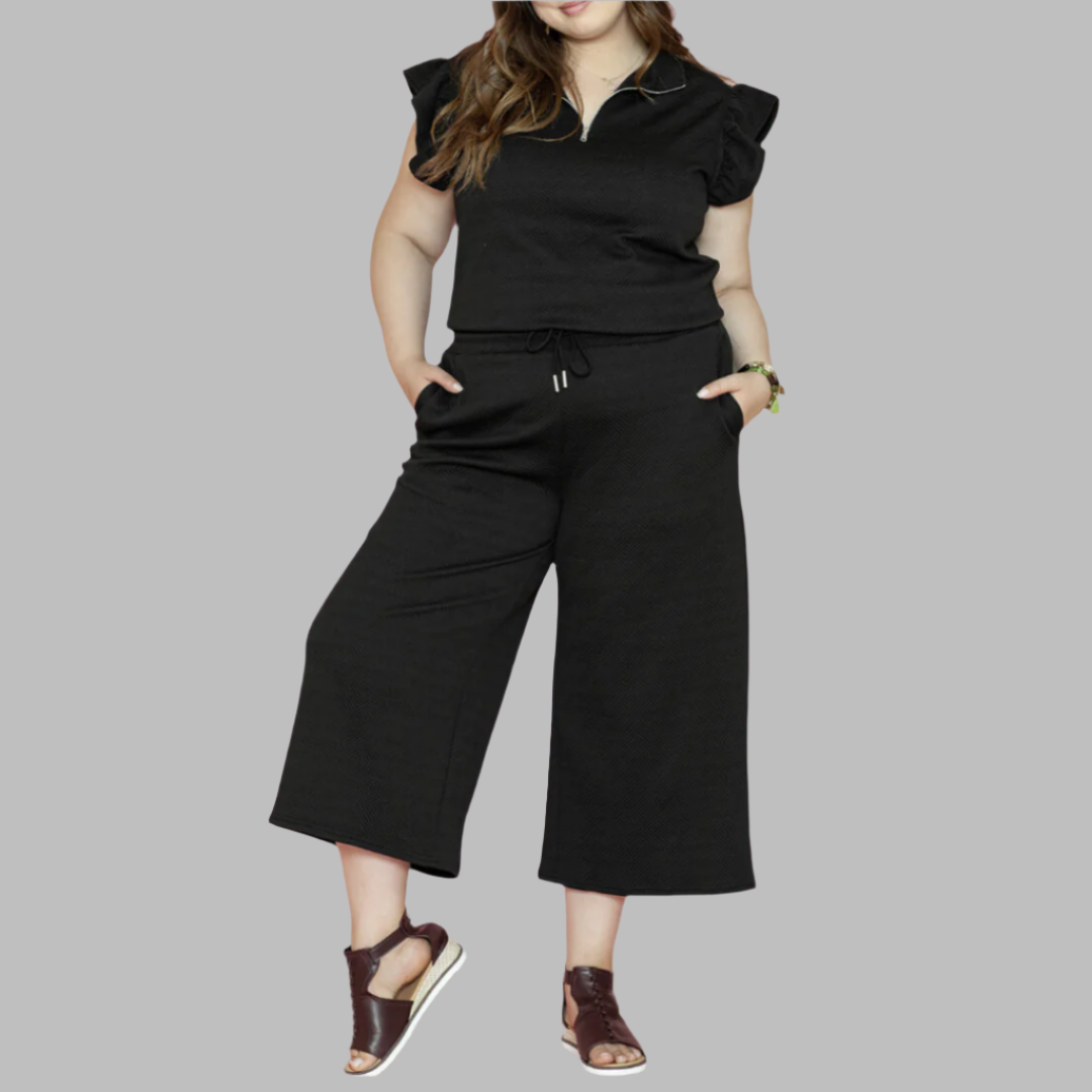 Layla Black Pants Set