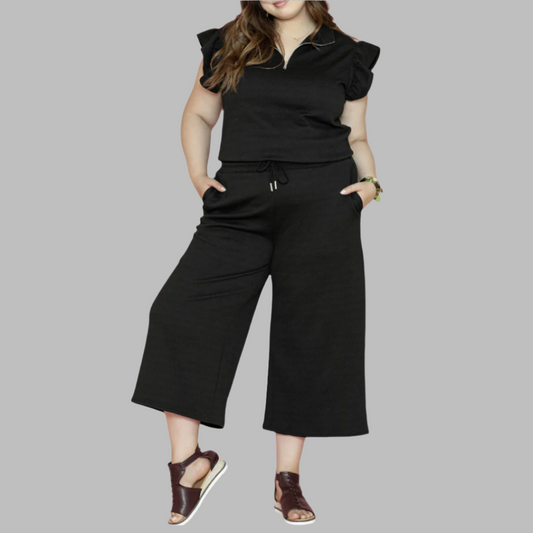 Layla Black Pants Set