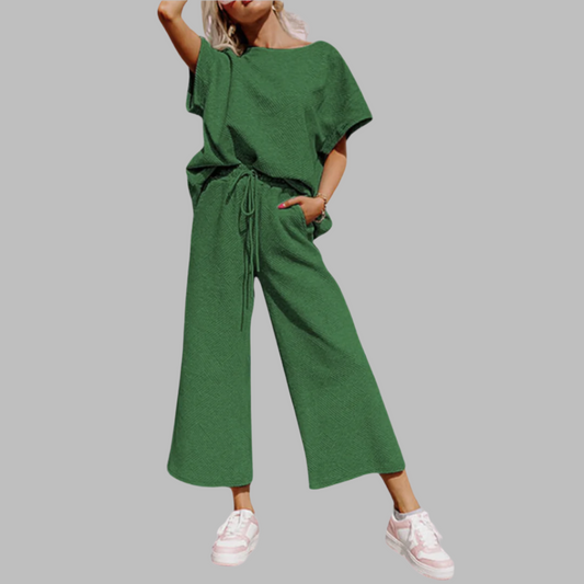 Nora Green Textured Pants Set