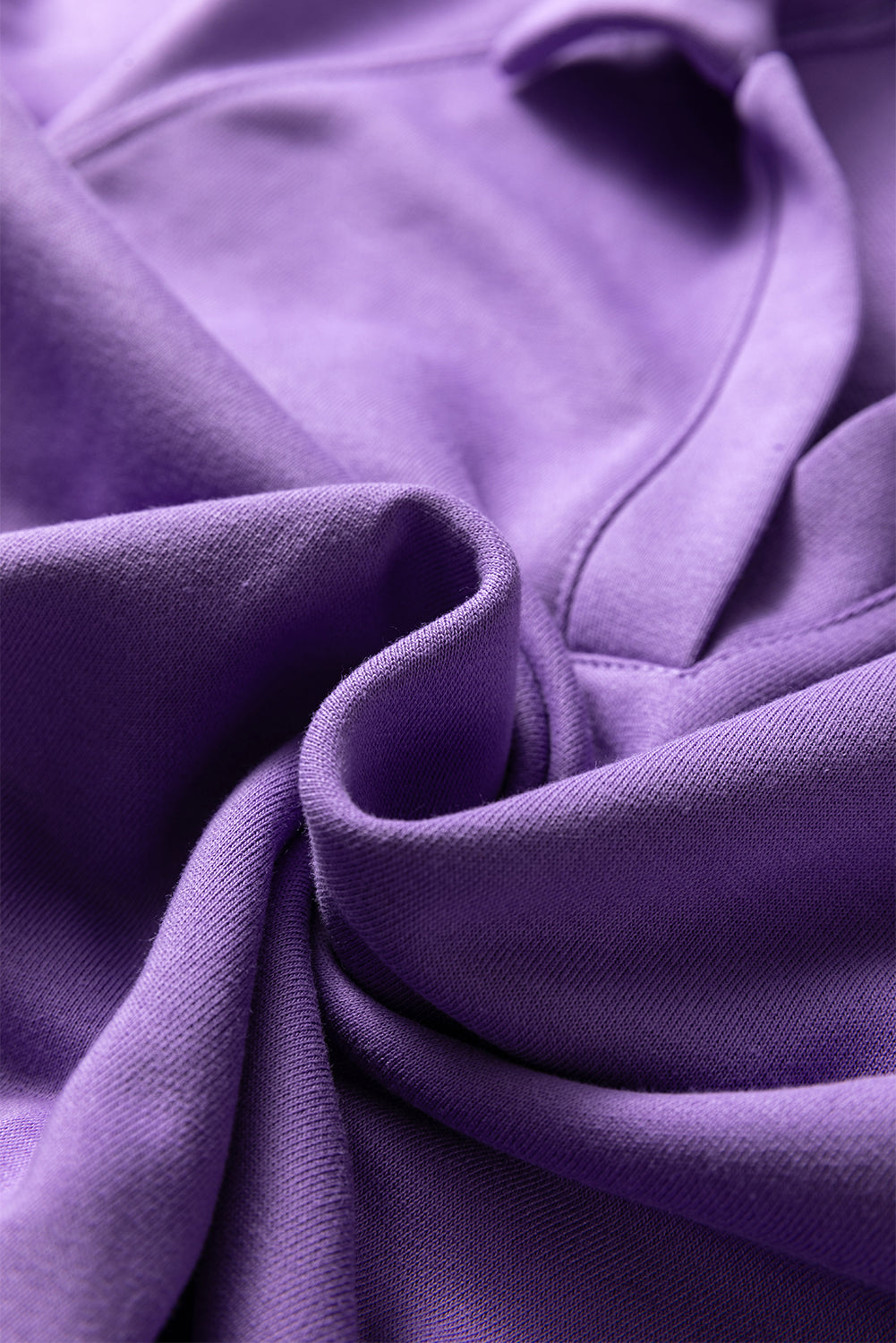 Wisteria Solid Color Collared Pullover and Central Seam Pants Set