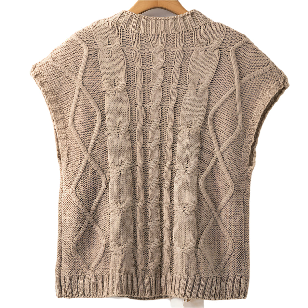 Camille Cable Knit Bow Sweater