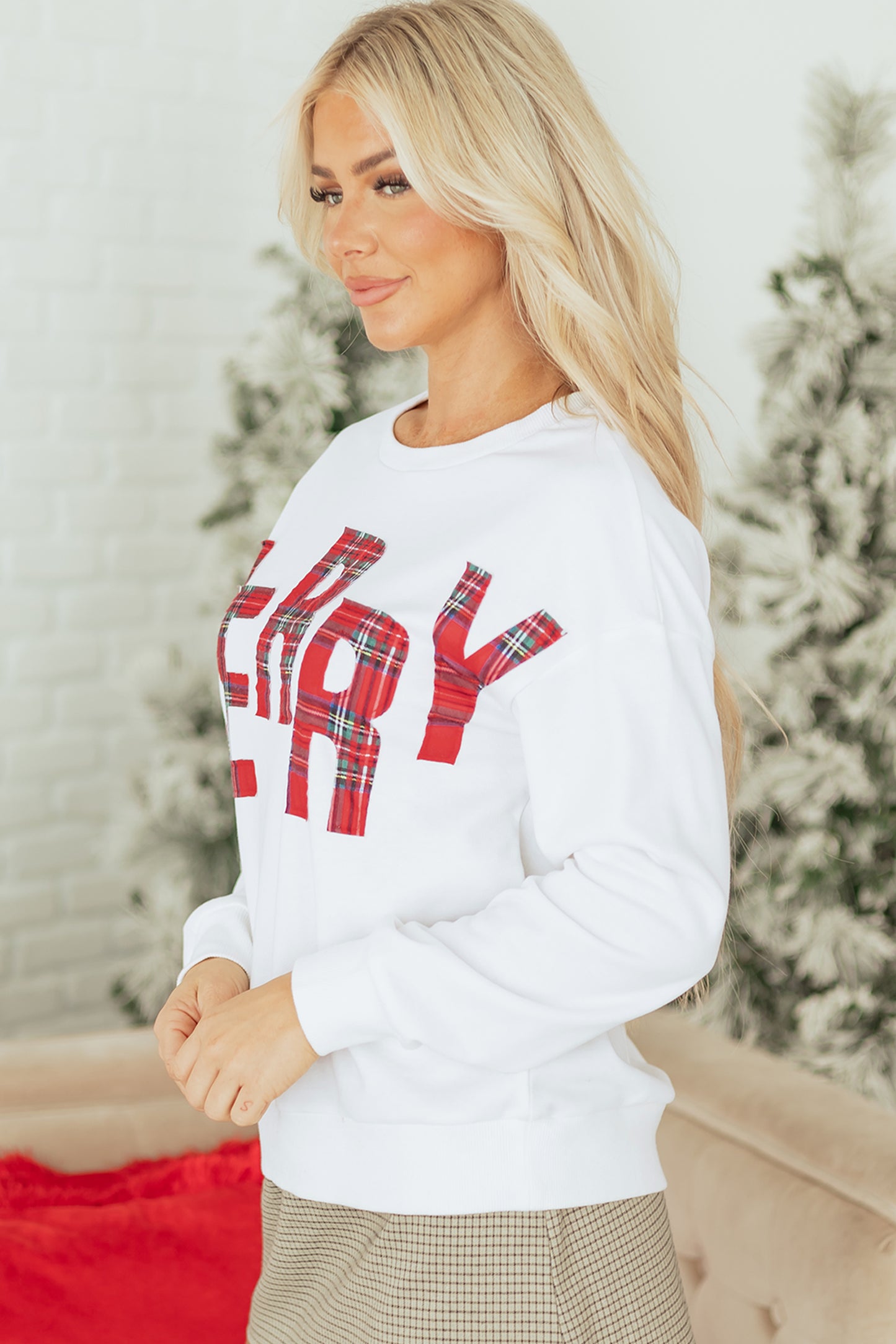 Plaid MERRY Christmas Sweatshirt